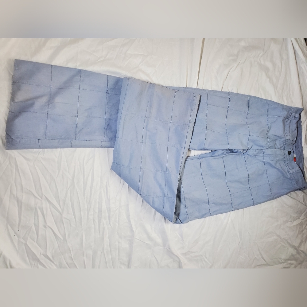Vintage Window Pane Patchwork Bell Bottom 1970s W… - image 7